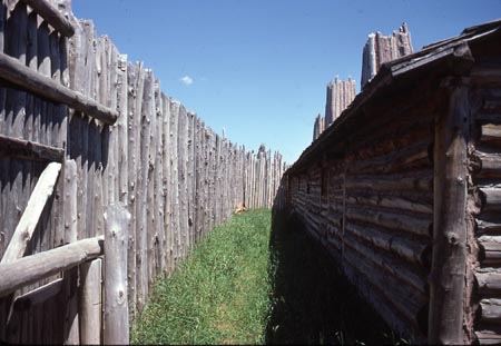 The North West Company Fur Post, pictured here in 1978, is one of the historic sites that would have to be closed under proposed 16% Minnesota Historical Society cuts announced on April 16, 2009.