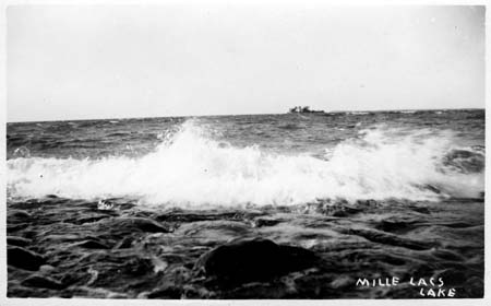 The shore of Lake Mille Lacs around 1910, from the Edward McCann photo collection.